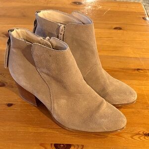 Sole Society Brown Suede Ankle Booties